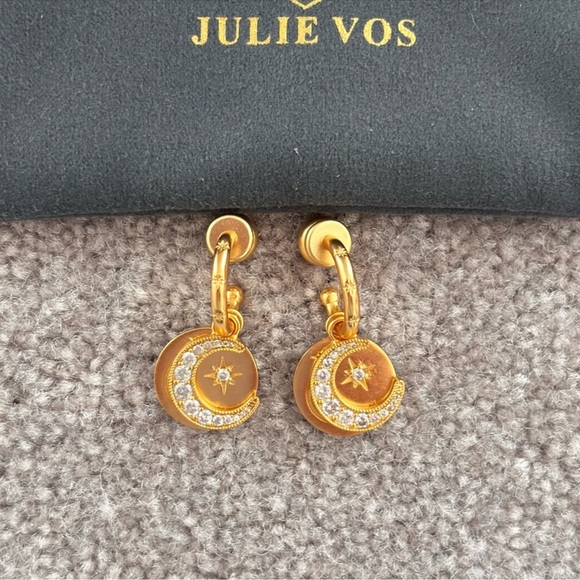 NWOT Julie Vos Luna 4-in 1 Charm Earring - Picture 8 of 11